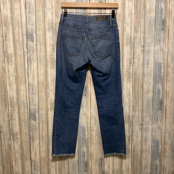 PS Parker Smith Womens Slim Fit Raw Hem Jeans In medium Wash | Size 26 - Picture 3 of 15